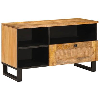 Mobile TV Marrone 80 x 33 x 46 cm Legno di mango massello