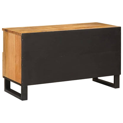 Mobile TV Marrone 80 x 33 x 46 cm Legno di mango massello