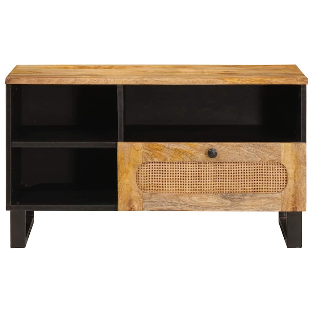 Mobile TV Marrone 80 x 33 x 46 cm Legno di mango massello