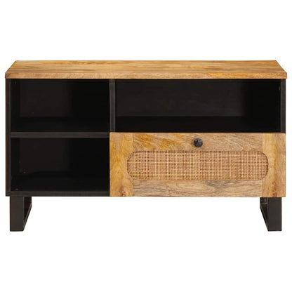 Mobile TV Marrone 80 x 33 x 46 cm Legno di mango massello