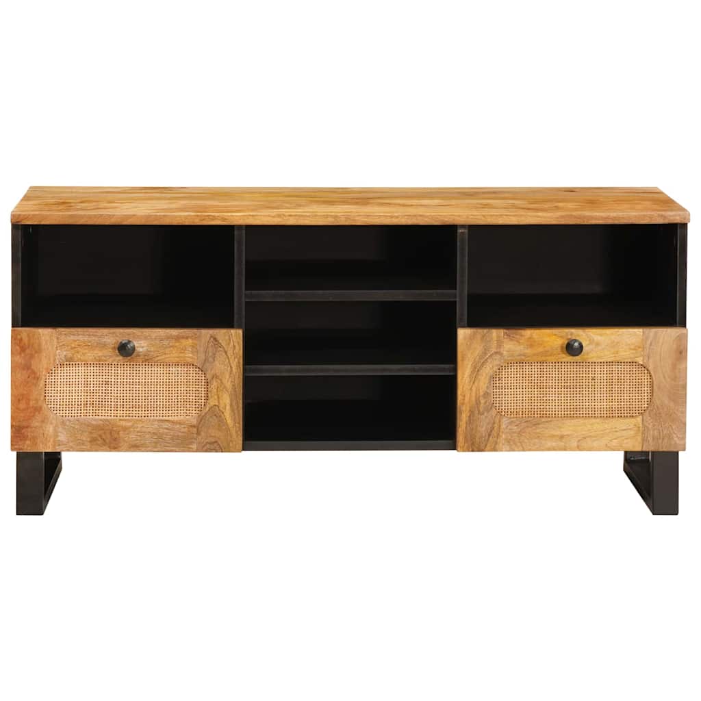 Mobile TV Marrone 100 x 33 x 46 cm Legno di mango massello