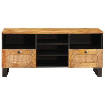 Mobile TV Marrone 100 x 33 x 46 cm Legno di mango massello
