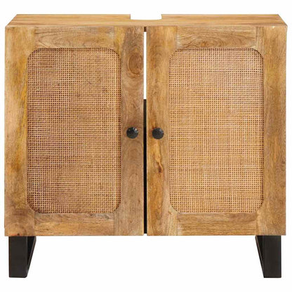 Armadio per Lavabo da Bagno con porta Marrone 62 x 33 x 58 cm
