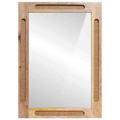 Specchio da bagno con specchio Marrone 50 x 2,5 x 70 cm