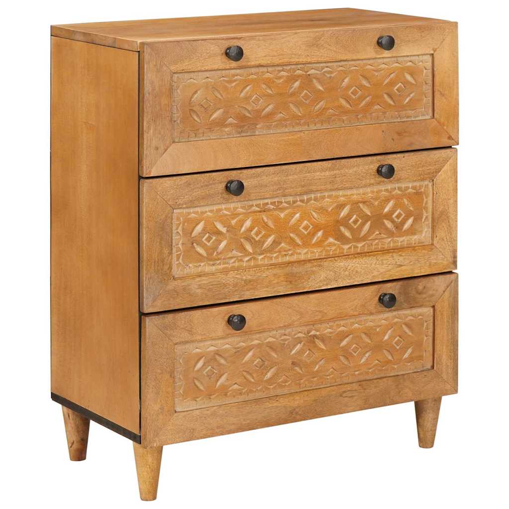 Credenza Marrone chiaro 60 x 33 x 75 cm legno massello di mango