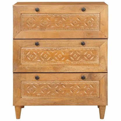 Credenza Marrone chiaro 60 x 33 x 75 cm legno massello di mango