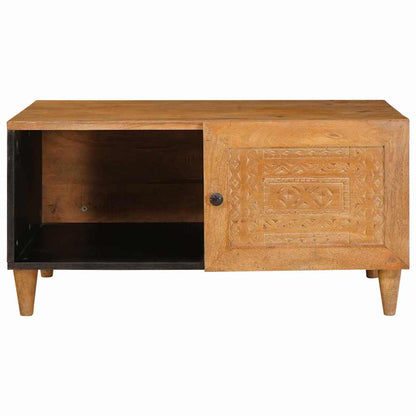 Tavolino da salotto con porta Marrone Chiaro 80 x 50 x 40 cm
