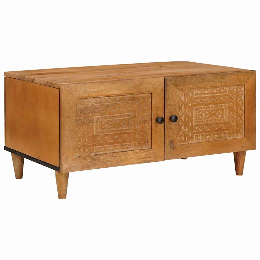 Tavolino da salotto con porta Marrone Chiaro 80 x 50 x 40 cm