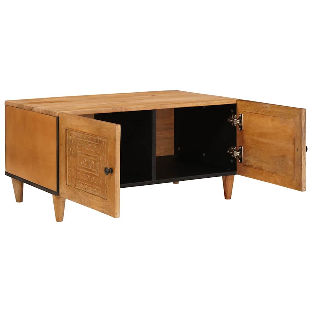 Tavolino da salotto con porta Marrone Chiaro 80 x 50 x 40 cm