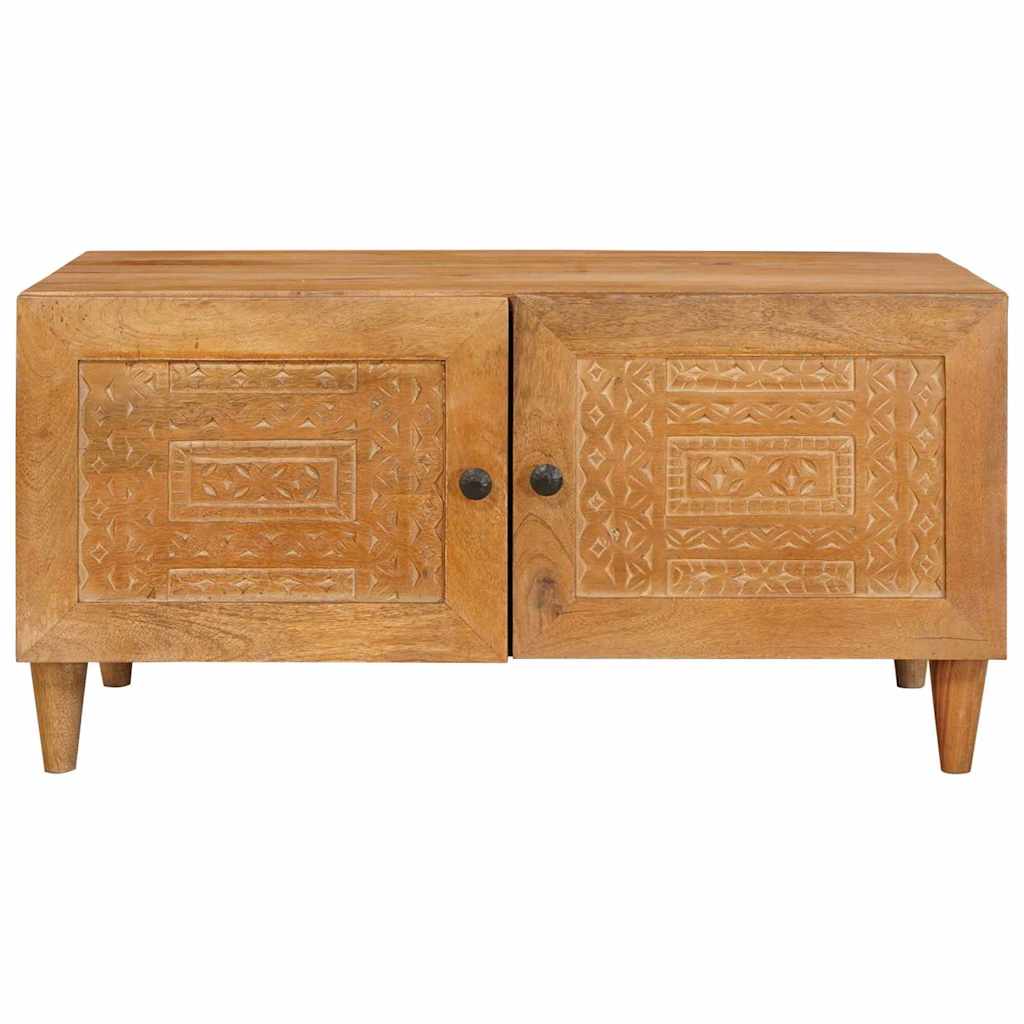 Tavolino da salotto con porta Marrone Chiaro 80 x 50 x 40 cm