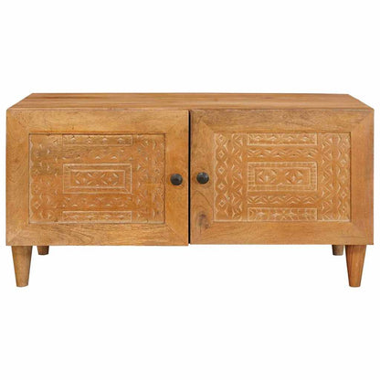 Tavolino da salotto con porta Marrone Chiaro 80 x 50 x 40 cm