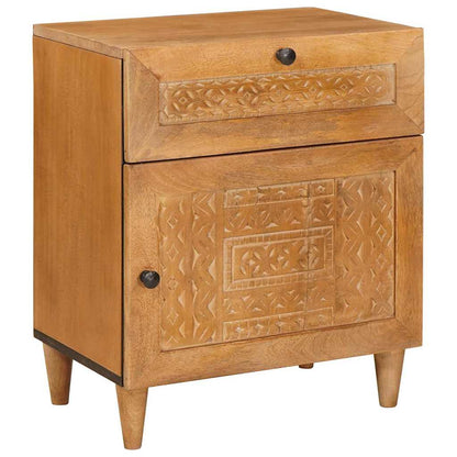 Armadio da Notte con cassetto Marrone Chiaro 50 x 33 x 60 cm
