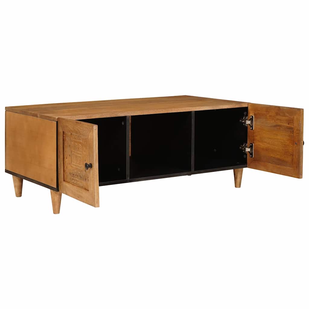 Tavolino da salotto con porta Marrone Chiaro 100 x 54 x 40 cm