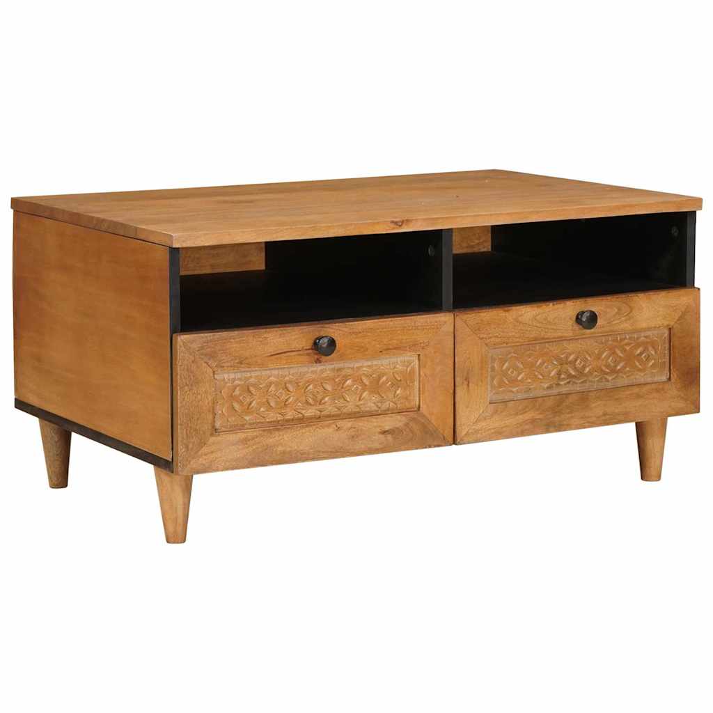 Tavolino da salotto con cassetto Marrone Chiaro 80 x 54 x 40 cm