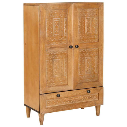 Credenza con cassetto con porta Marrone chiaro 60 x 33 x 100 cm