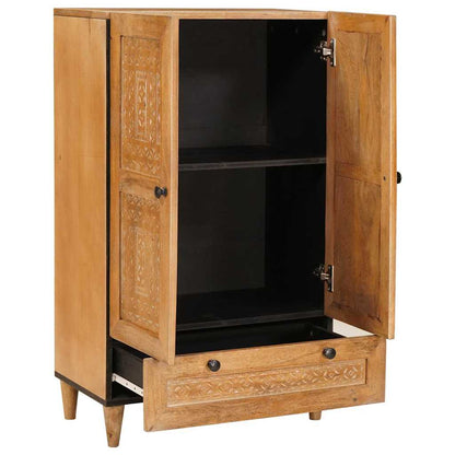 Credenza con cassetto con porta Marrone chiaro 60 x 33 x 100 cm