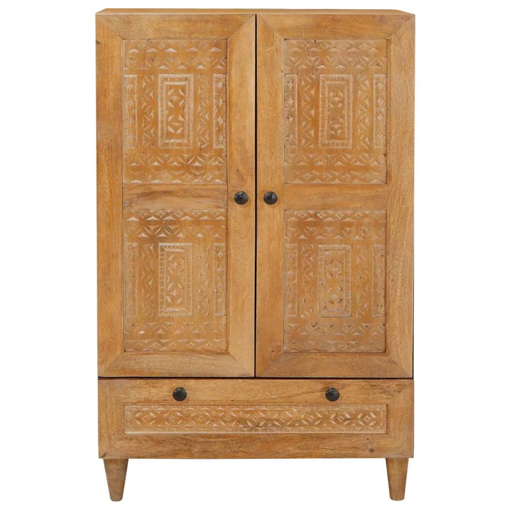 Credenza con cassetto con porta Marrone chiaro 60 x 33 x 100 cm