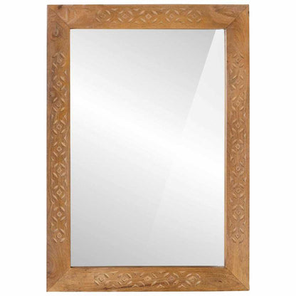 Specchio da bagno con specchio Marrone Chiaro 70 x 50 x 2,5 cm