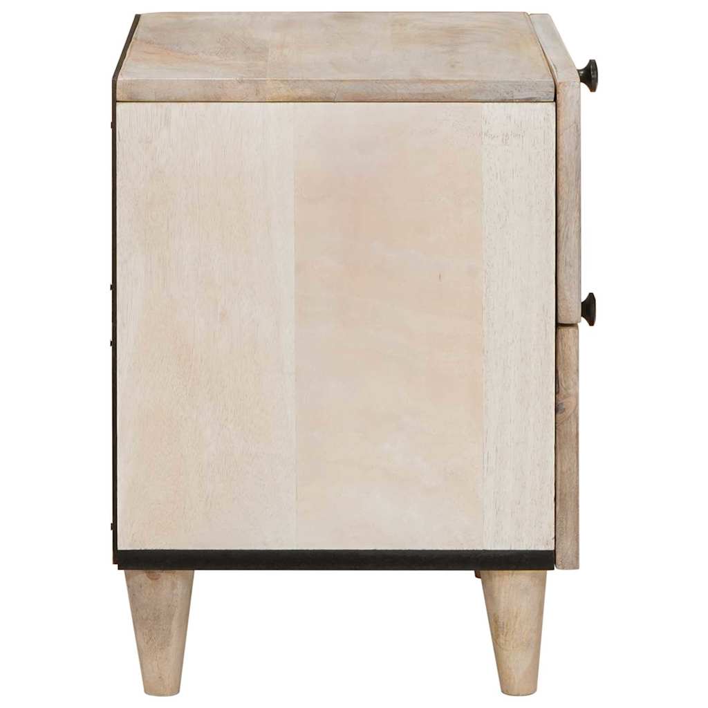 Armadio da Notte con cassetto 2 pcs Beige 40 x 33 x 46 cm