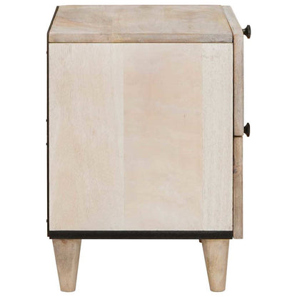 Armadio da Notte con cassetto 2 pcs Beige 40 x 33 x 46 cm