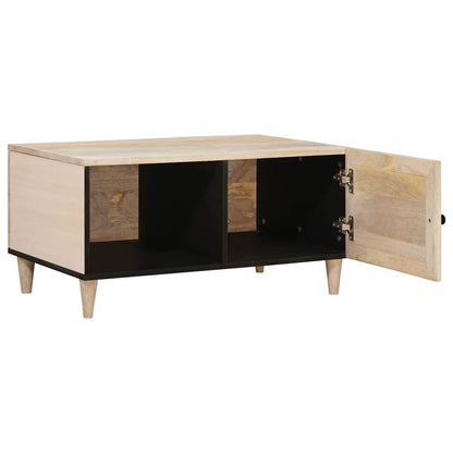 Tavolino da salotto con lo scaffale Beige 80 x 50 x 40 cm