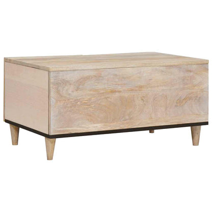 Tavolino da salotto con lo scaffale Beige 80 x 50 x 40 cm