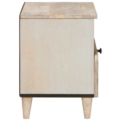 Armadio da Notte con cassetto 2 pcs Beige 40 x 33 x 46 cm