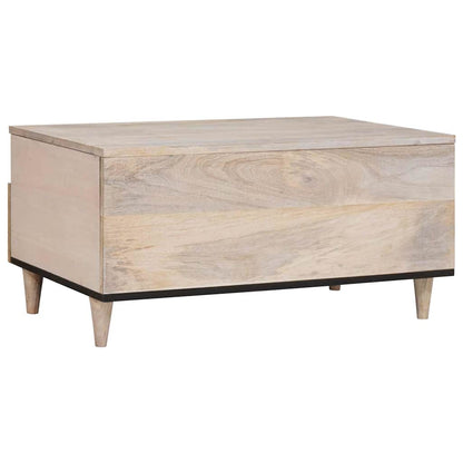 Tavolino da salotto con cassetto Bianco 80 x 54 x 40 cm