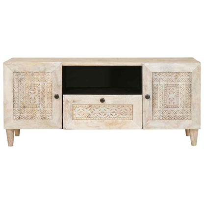 UnitÃ  TV con cassetto Bianco 105 x 33 x 46 cm Legno multistrato