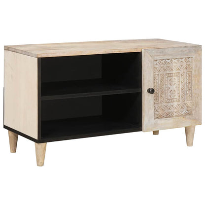 UnitÃ  TV con porta Bianco 80 x 33 x 46 cm Legno multistrato