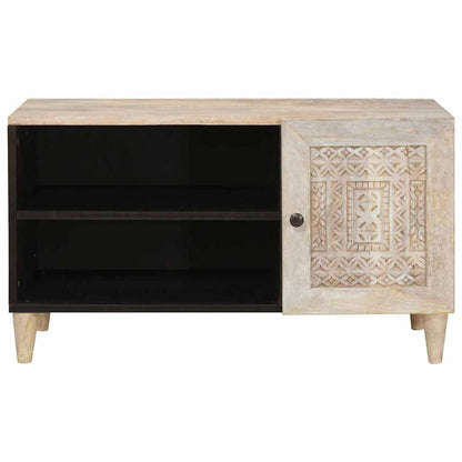 UnitÃ  TV con porta Bianco 80 x 33 x 46 cm Legno multistrato