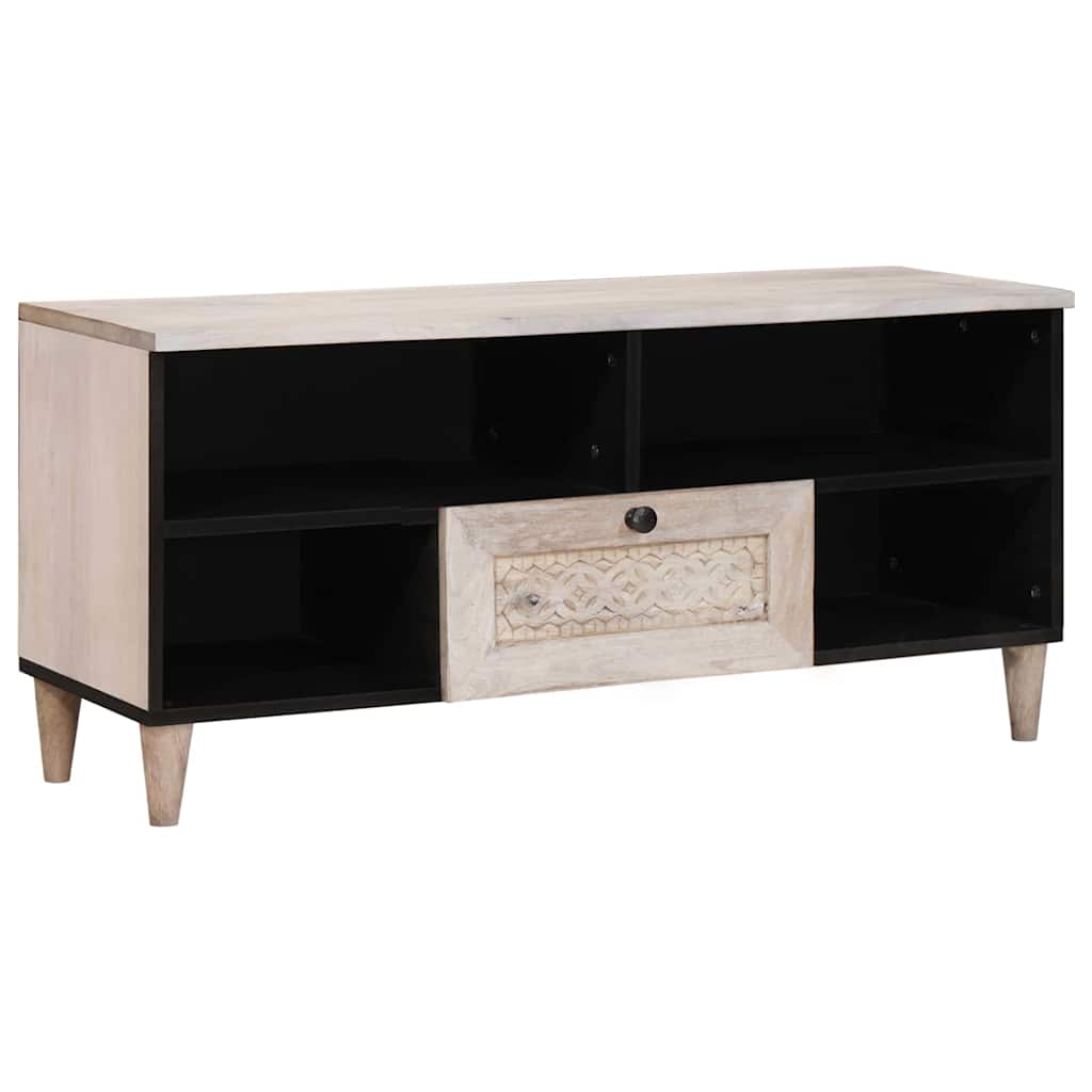 UnitÃ  TV con cassetto Bianco 105 x 33 x 46 cm Legno multistrato