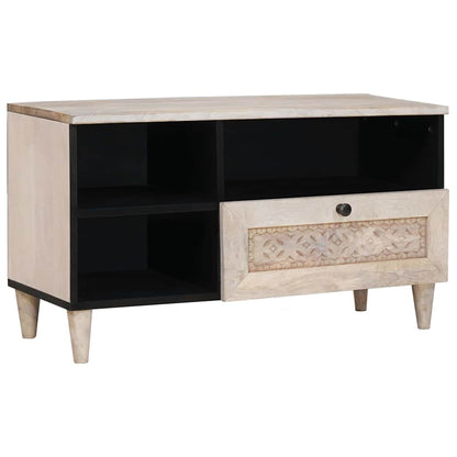 UnitÃ  TV con cassetto Bianco 80 x 33 x 46 cm Legno multistrato