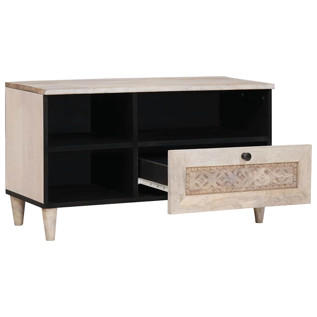 UnitÃ  TV con cassetto Bianco 80 x 33 x 46 cm Legno multistrato