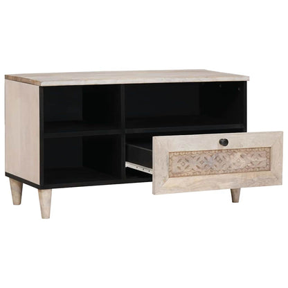 UnitÃ  TV con cassetto Bianco 80 x 33 x 46 cm Legno multistrato