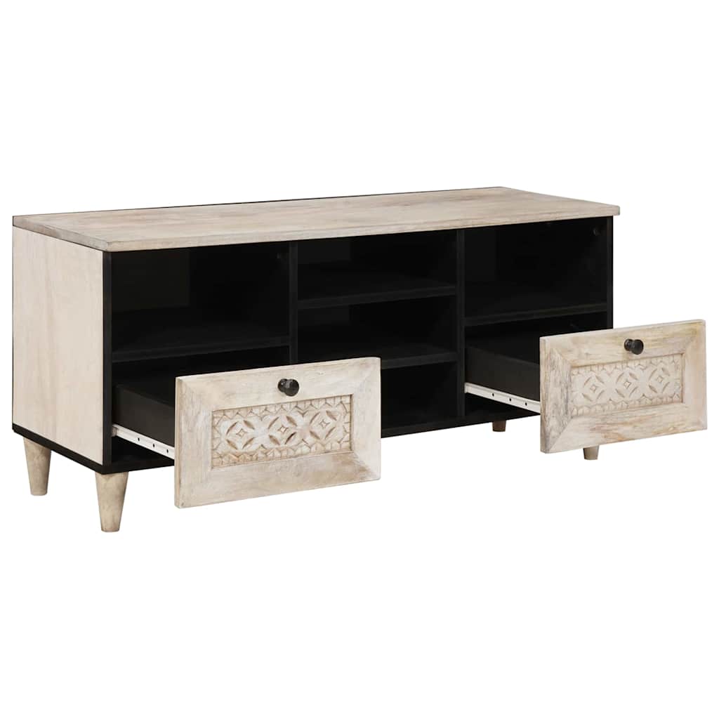 UnitÃ  TV con cassetto Bianco 100 x 33 x 46 cm Legno multistrato