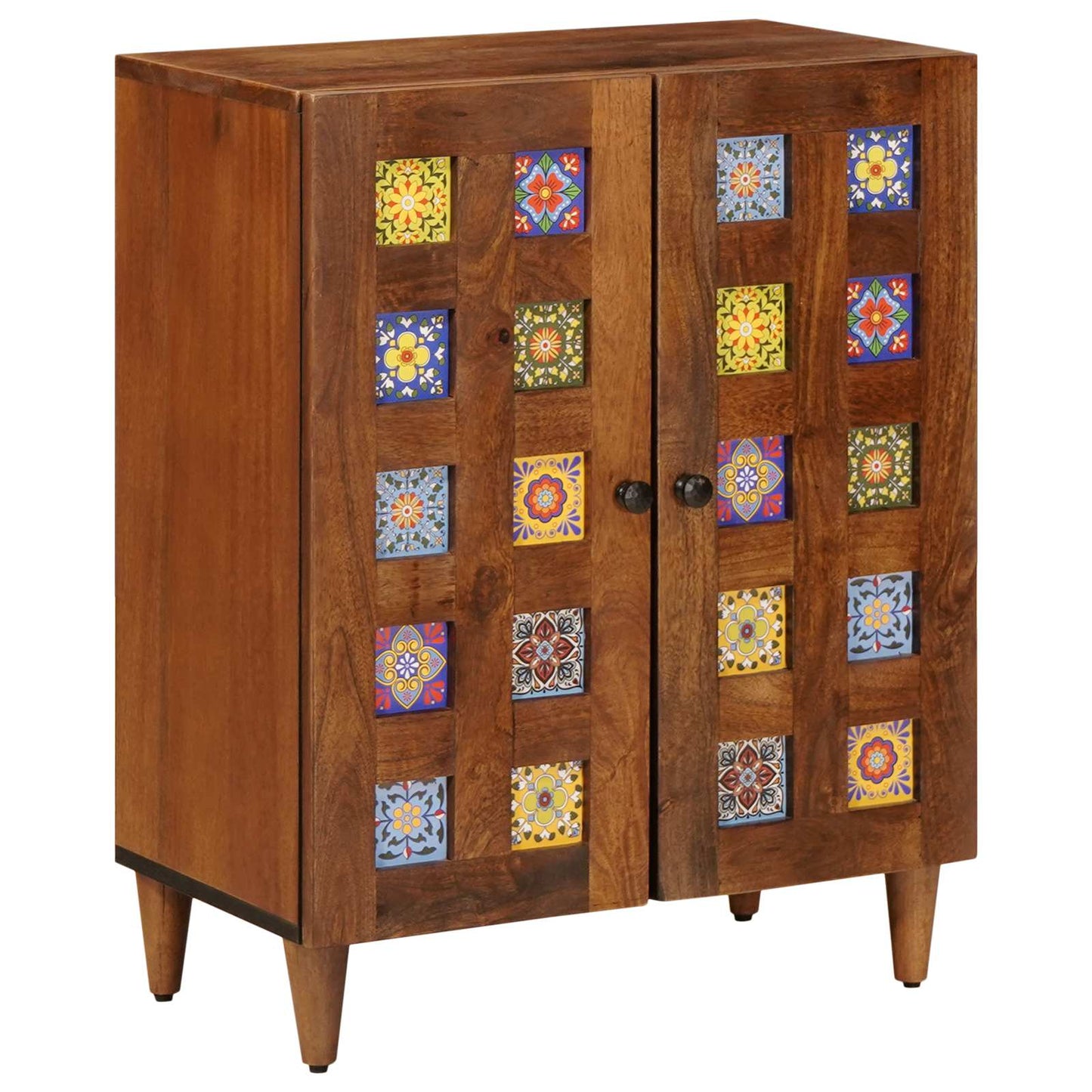 Credenza Noce 60 x 33 x 75 cm Legno di mango massello