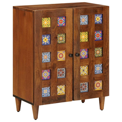 Credenza Noce 60 x 33 x 75 cm Legno di mango massello
