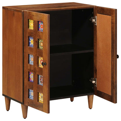 Credenza Noce 60 x 33 x 75 cm Legno di mango massello