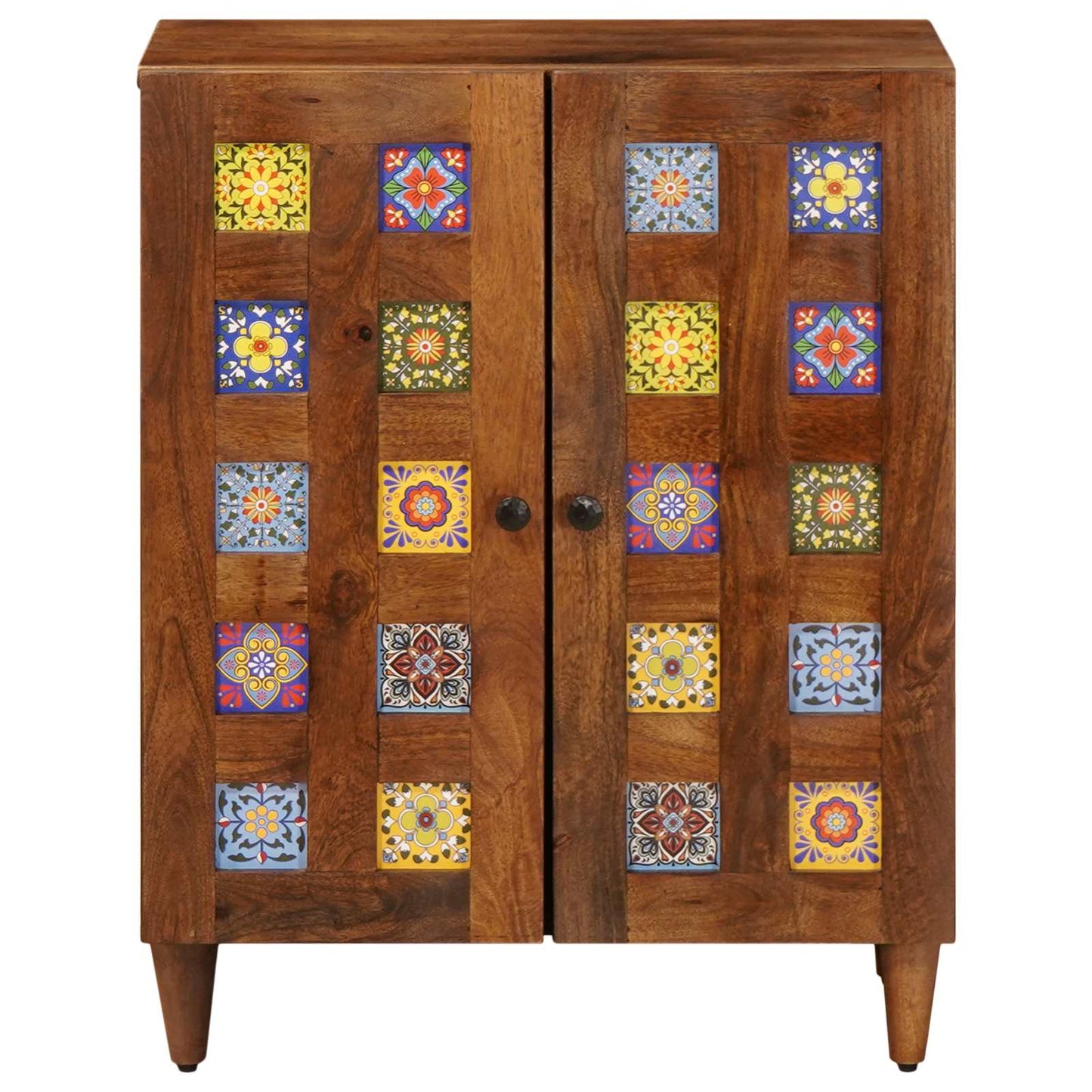 Credenza Noce 60 x 33 x 75 cm Legno di mango massello