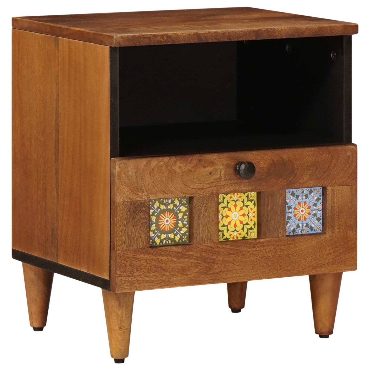 Armadio da Notte con cassetto Marrone 40 x 33 x 46 cm