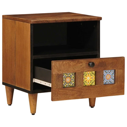 Armadio da Notte con cassetto Marrone 40 x 33 x 46 cm