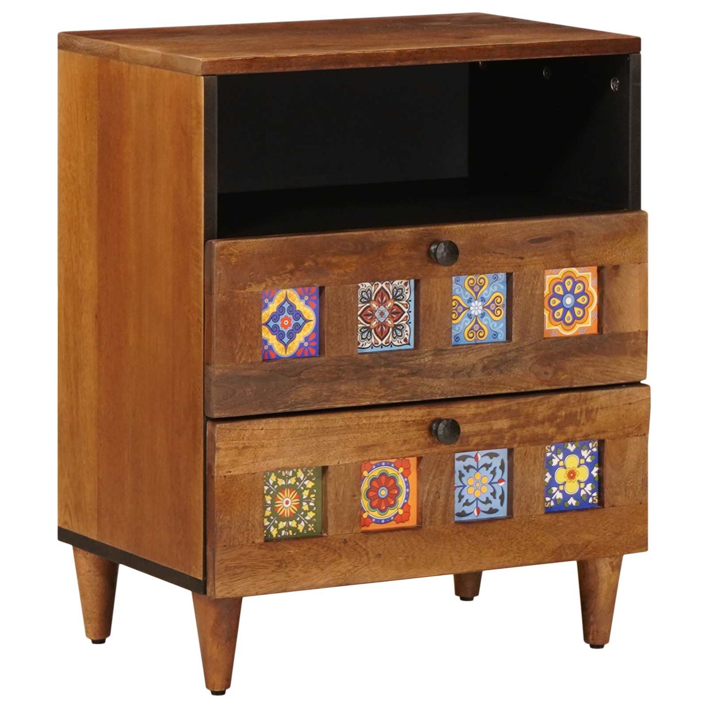 Armadio da Notte con cassetto Marrone 50 x 33 x 62 cm