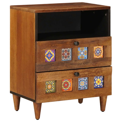 Armadio da Notte con cassetto Marrone 50 x 33 x 62 cm