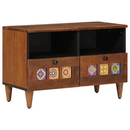 Tavolino da salotto con cassetto Marrone 80 x 54 x 40 cm