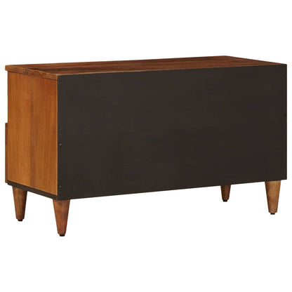 Mobile TV Noce 80 x 33 x 46 cm Legno di mango massello