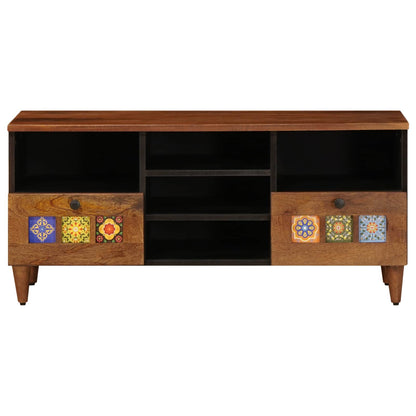 Mobile TV Noce 100 x 33 x 46 cm Legno di mango massello
