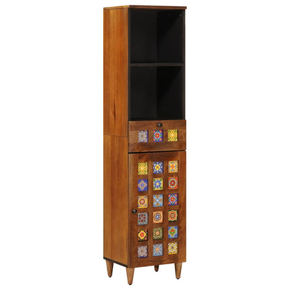 Mobile da Bagno con cassetto con porta Noce 38 x 33 x 160 cm