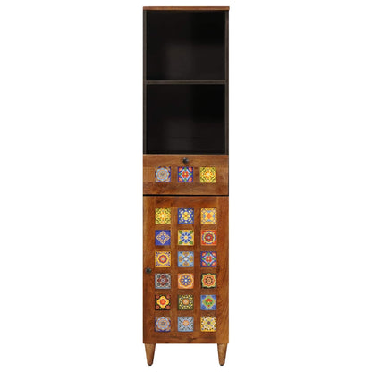 Mobile da Bagno con cassetto con porta Noce 38 x 33 x 160 cm