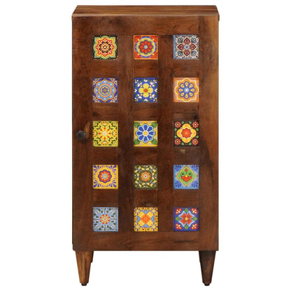 Credenza con porta Noce 40 x 33 x 75 cm Legno di mango massello